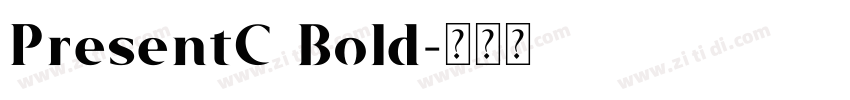 PresentC Bold字体转换